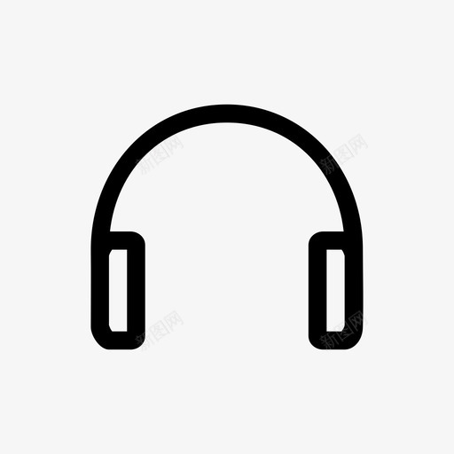 耳机配件音频图标svg_新图网 https://ixintu.com 听 声音 耳机 配件 音乐 音频