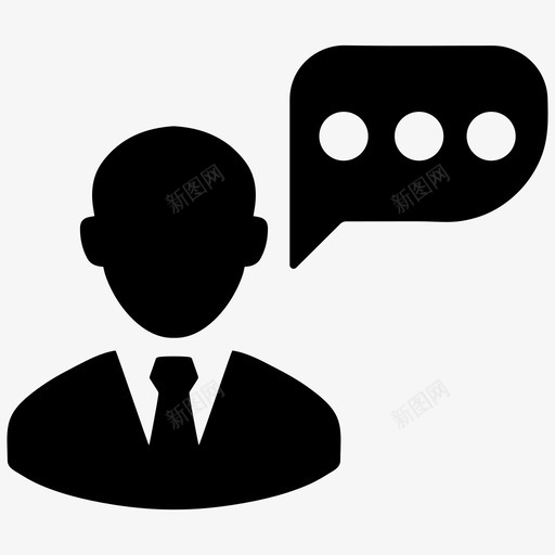 客户服务商务咨询图标svg_新图网 https://ixintu.com 咨询 商务 客户服务 支持 购物和电子商务