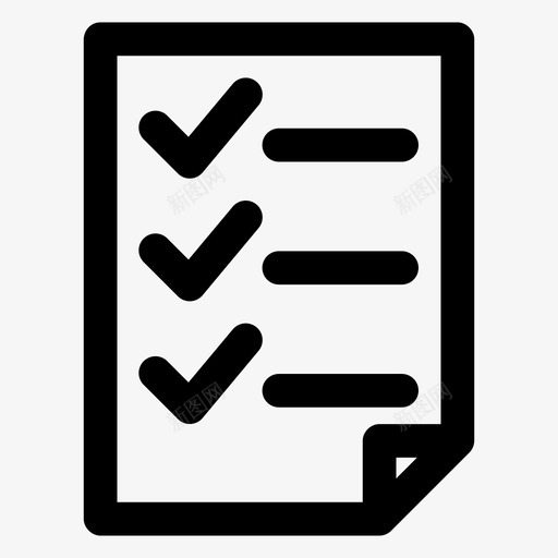 检查列表接受批准图标svg_新图网 https://ixintu.com 列表 完成 批准 接受 检查 检查列表