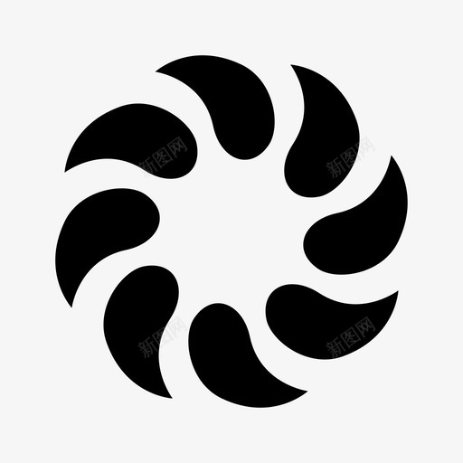 抽象圆元素螺旋图标svg_新图网 https://ixintu.com 元素 抽象圆 旋转 螺旋