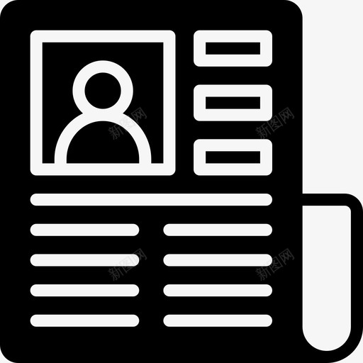 小报通讯媒体图标svg_新图网 https://ixintu.com 史密顿新闻媒体固体 媒体 小报 报纸 新闻 通讯