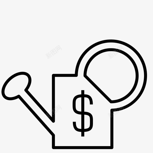 投资现金钱图标svg_新图网 https://ixintu.com 投资 水壶 现金 钱