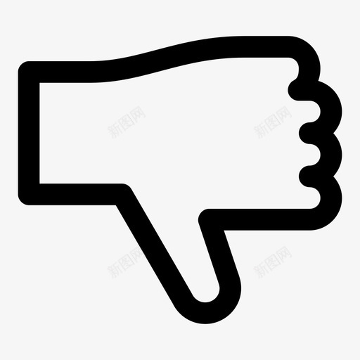 不喜欢手势憎恨图标svg_新图网 https://ixintu.com 不喜欢 反对 多媒体最大胆 憎恨 手势 投票