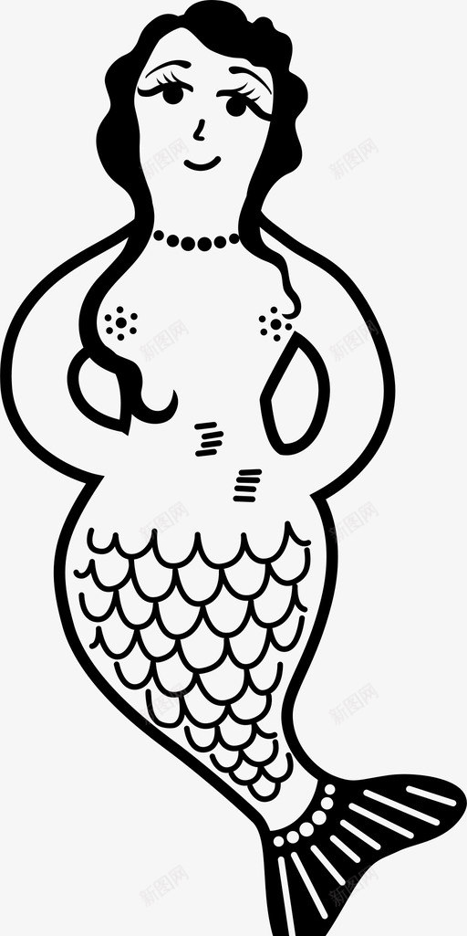 美人鱼女孩海之女图标svg_新图网 https://ixintu.com 女孩 海之女 美人鱼
