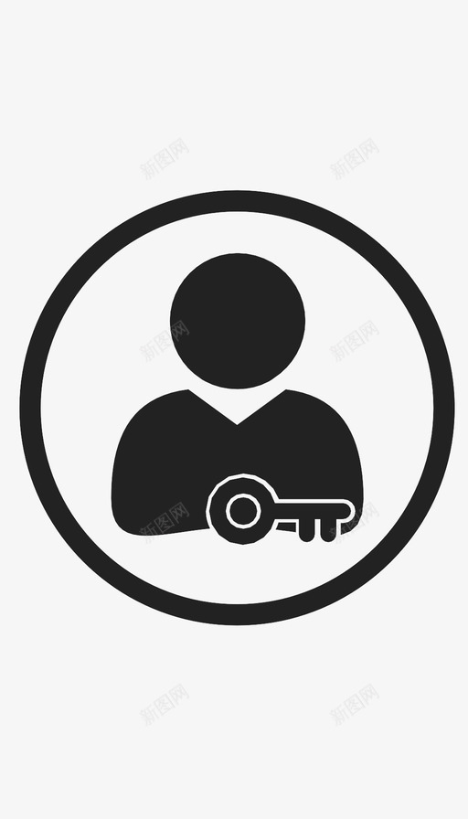用户密钥管理员信使图标svg_新图网 https://ixintu.com 信使 安全区域 密码保护 用户密钥 社交媒体 管理员