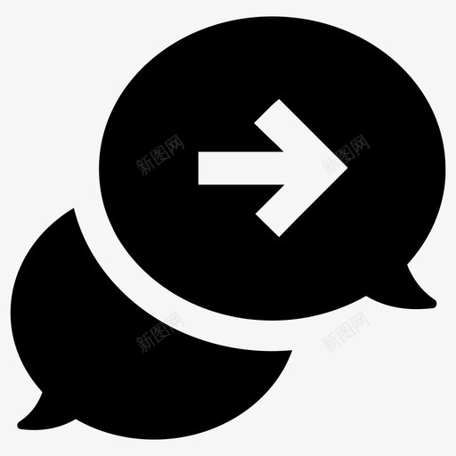 发送消息通信转发消息图标svg_新图网 https://ixintu.com 发送消息 文本 消息 转发消息 通信 通信卷7