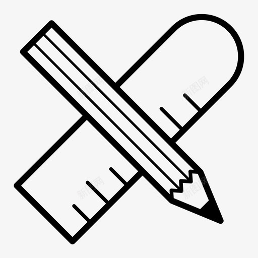 绘画艺术绘图工具图标svg_新图网 https://ixintu.com 尺子 绘图工具 绘画 艺术 铅笔