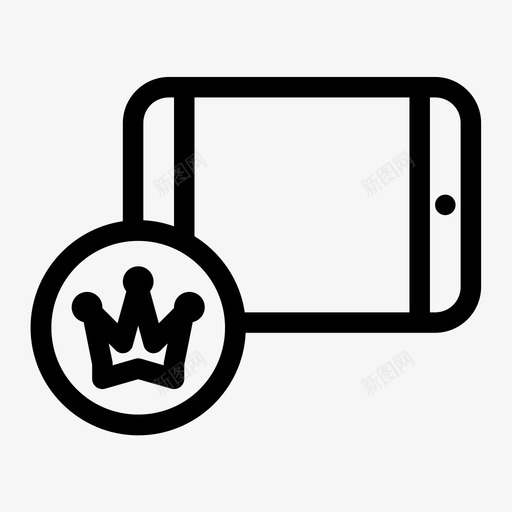 重要的平板电脑皇冠个人电脑图标svg_新图网 https://ixintu.com 个人电脑 皇冠 重要的平板电脑