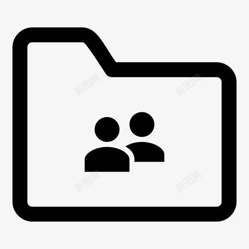 文件夹组业务业务关系图标svg_新图网 https://ixintu.com 业务 业务关系 人员 人员组 团队 文件夹组
