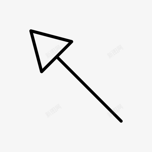 左上箭头标志箭头图标svg_新图网 https://ixintu.com 左上 方向 方向标志 箭头 箭头方向 箭头标志