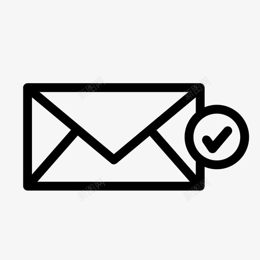 复选标记电子邮件信封图标svg_新图网 https://ixintu.com 信封 复选标记 已保存 已批准图标 技术 电子邮件