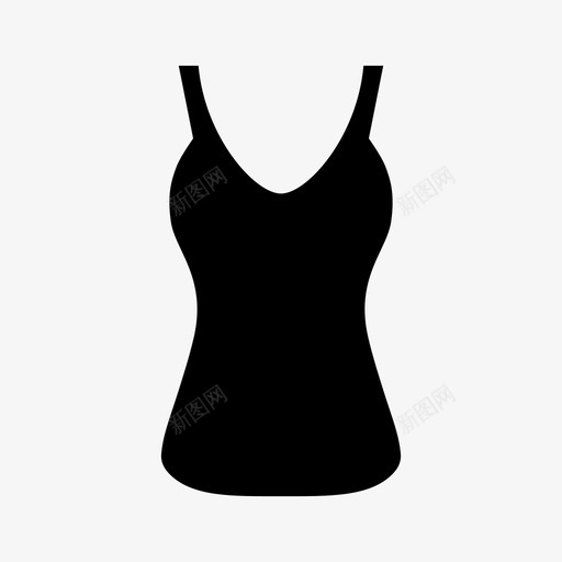 背心配件衣服图标svg_新图网 https://ixintu.com 女装 网上商店的图标和分类广告 背心 衣服 配件