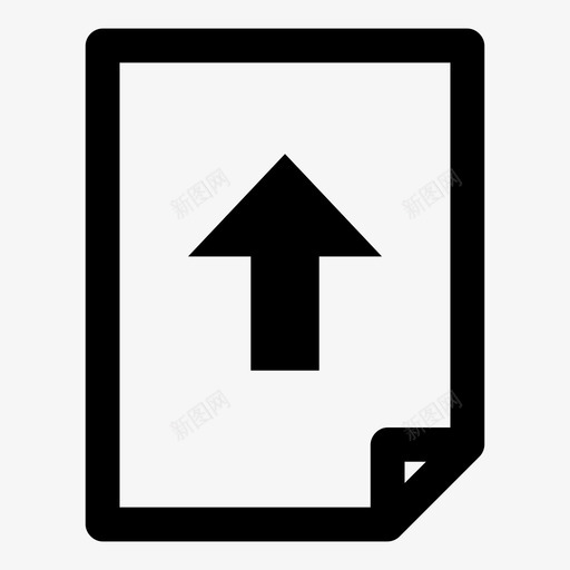 文件向上转到顶部向上箭头图标svg_新图网 https://ixintu.com 上载 向上箭头 向下向上 垂直方向 文件向上 转到顶部