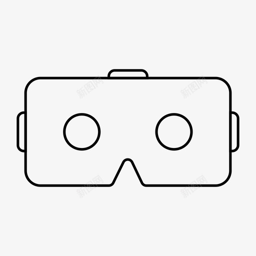 vr耳机纸板oculus图标svg_新图网 https://ixintu.com oculus vr耳机 纸板 虚拟现实