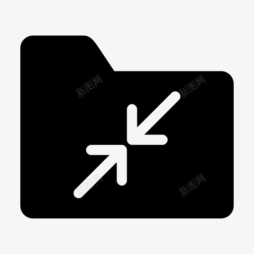 文件夹最小化箭头控件收缩图标svg_新图网 https://ixintu.com 控件收缩 文件夹最小化 最大化最小化 最小化 箭头 调整大小