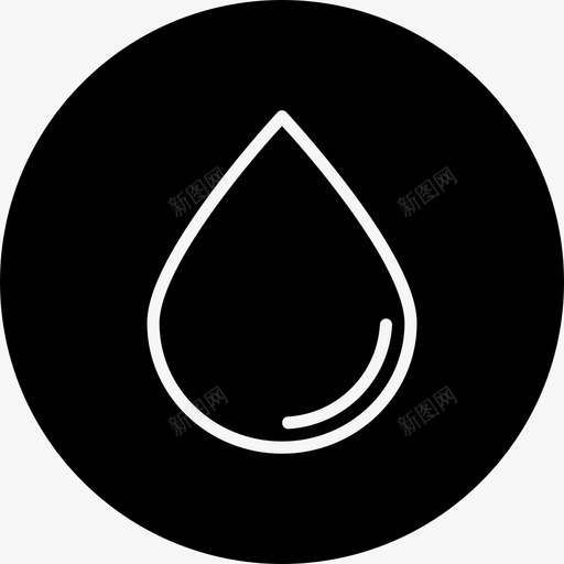 水滴生态环境图标svg_新图网 https://ixintu.com 水滴 环境 生态 生态与环境圆差 用水 节约