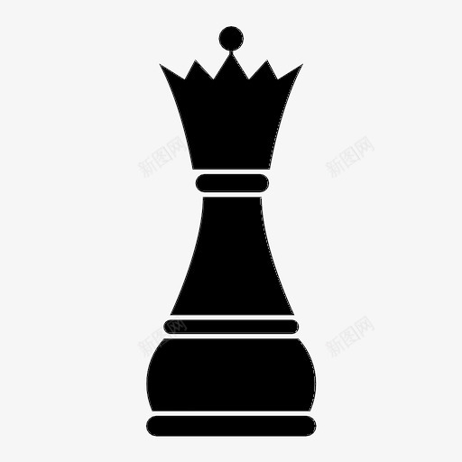 皇后棋盘游戏国际象棋图标svg_新图网 https://ixintu.com 国际象棋 国际象棋皇后 棋盘游戏 皇后