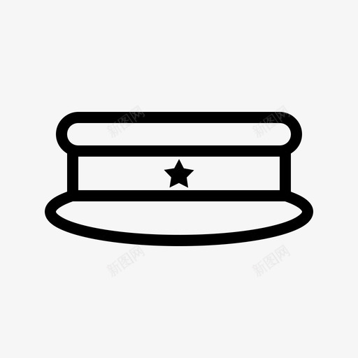 警帽帽子警长图标svg_新图网 https://ixintu.com 制服 帽子 犯罪和保安 警帽 警长