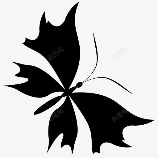 蝴蝶装饰自然图标svg_新图网 https://ixintu.com 夏天 自然 花和蝴蝶 蝴蝶 装饰
