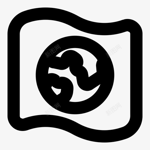 世界旗地球旅游图标svg_新图网 https://ixintu.com 世界旗 地球 旅游 旅游景点粗体轮廓