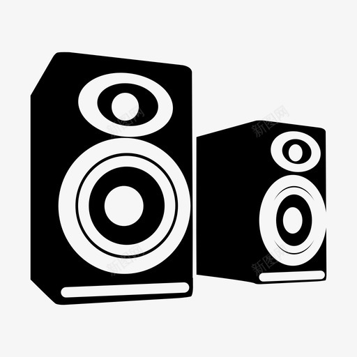 扬声器高保真扬声器音乐图标svg_新图网 https://ixintu.com 声音 扬声器 音乐 音频和视频系统 高保真扬声器