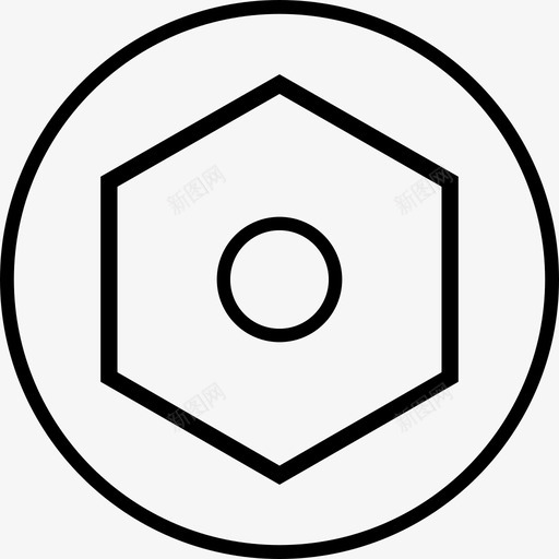 保安内六角头螺丝工具图标svg_新图网 https://ixintu.com 保安内六角 保安内六角头 工具 美味工具 螺丝 车间