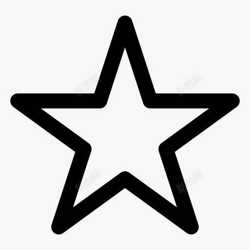 尖星最爱几何图标svg_新图网 https://ixintu.com 几何 喜欢 尖星 常用图标 星符号 最爱