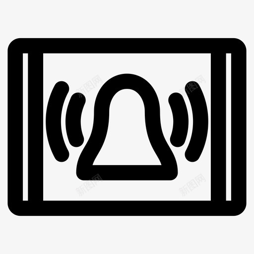 碑铃警铃电响铃图标svg_新图网 https://ixintu.com 提醒 电响铃 碑铃 紧急 警铃