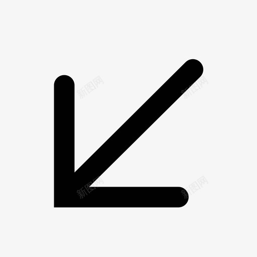 箭头收缩最小化图标svg_新图网 https://ixintu.com 删节 收缩 最小化 短 箭头