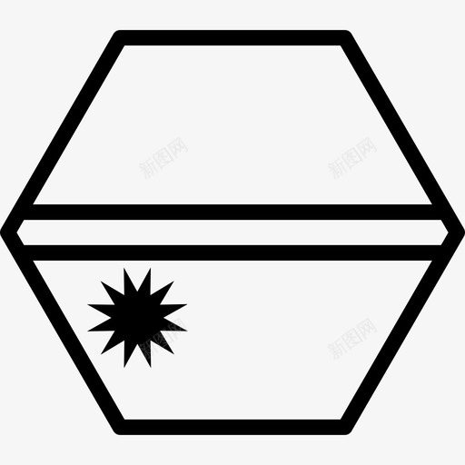 瑙鲁国家国旗图标svg_新图网 https://ixintu.com 世界六边形旗帜轮廓 国家 国旗 太平洋 瑙鲁