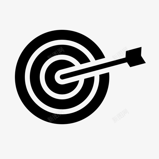 飞镖瞄准射箭图标svg_新图网 https://ixintu.com 射箭 瞄准 箭 运动 里约奥运会实心 靶 飞镖