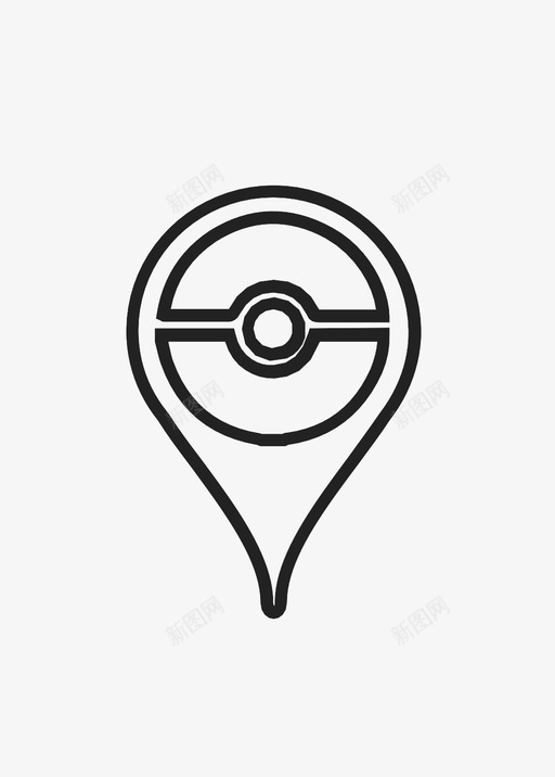 pokestop位置地图图标svg_新图网 https://ixintu.com pokemongo pokestop 位置 地图 跟踪 跟踪器