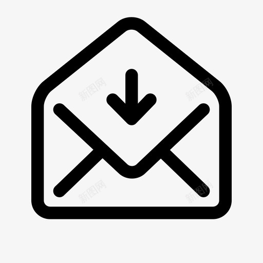 附件电子邮件文件图标svg_新图网 https://ixintu.com 下载附件 收件箱 文件 电子邮件 邮箱