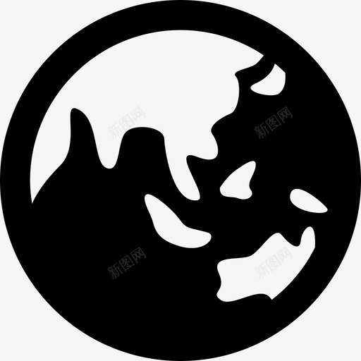 亚洲环球地球星球图标svg_新图网 https://ixintu.com 世界 亚洲环球 地球 星球