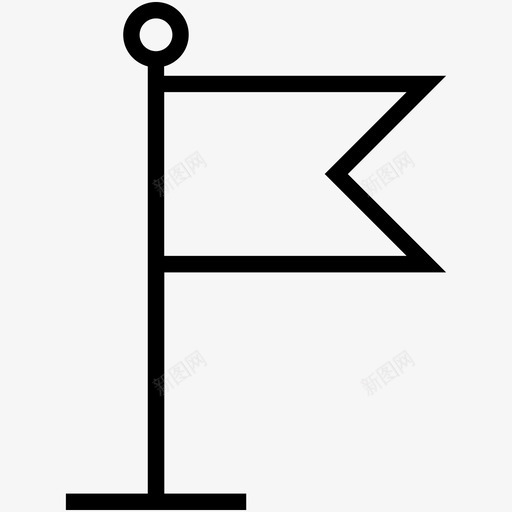 旗帜目的地旗帜徽章图标svg_新图网 https://ixintu.com 地点旗帜 徽章 教育图标集合 旗帜 目的地旗帜