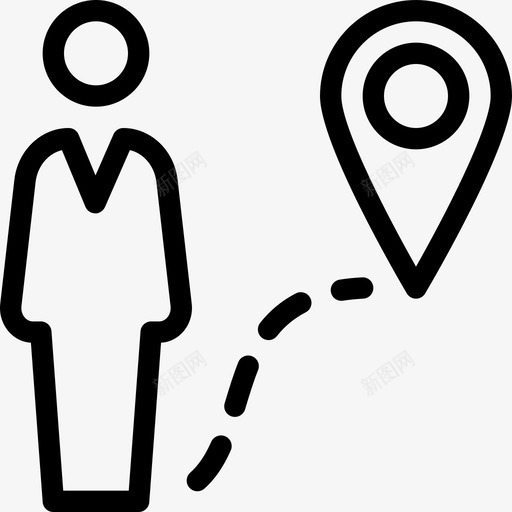 用户路径位置人员图标svg_新图网 https://ixintu.com 人员 位置 用户行图标 用户路径 配置文件