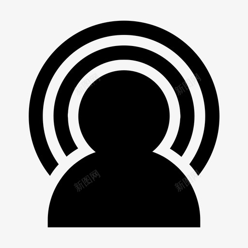 光环空灵光辉图标svg_新图网 https://ixintu.com 光环 光辉 生命能量 空灵
