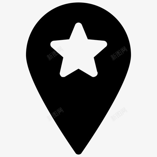 收藏夹位置固定位置指向位置图标svg_新图网 https://ixintu.com 固定位置 地图图钉 指向位置 收藏夹位置 用户界面图标集合