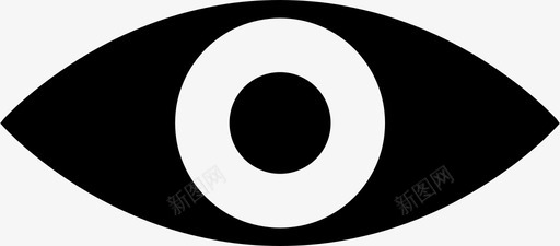 眼睛眼球面部特征图标svg_新图网 https://ixintu.com 眼球 眼睛 视力 面部特征