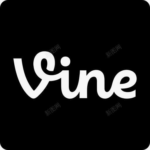 藤蔓标志社交社交图标方形svg_新图网 https://ixintu.com 社交 社交图标方形 藤蔓标志