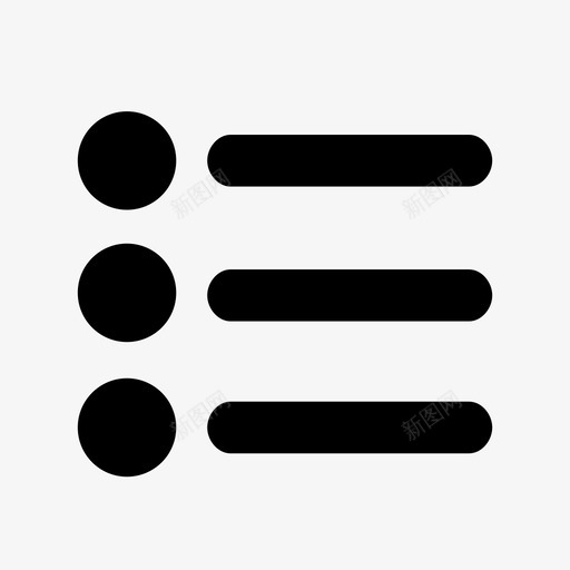 菜单项目符号列表菜单栏图标svg_新图网 https://ixintu.com 16x16字形图标 序列 菜单 菜单栏 项目符号列表
