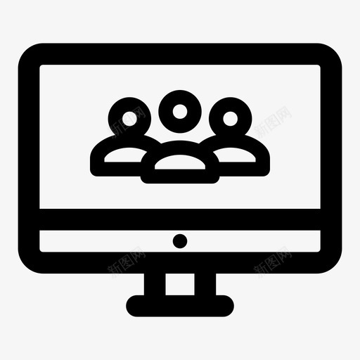 监控电话会议业务沟通图标svg_新图网 https://ixintu.com 业务 会议 小组 沟通 电话销售 监控电话会议