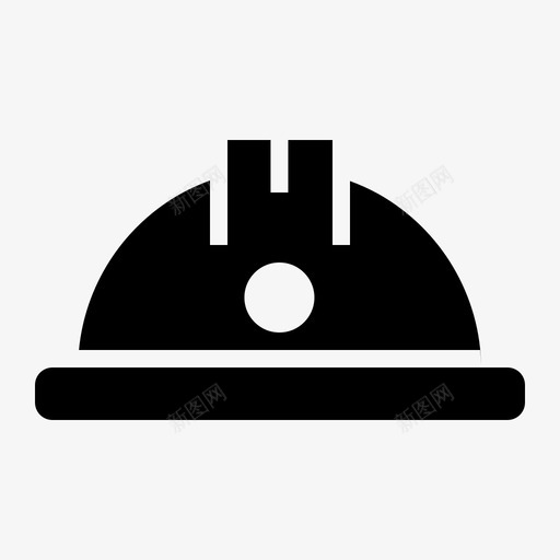 安全施工头盔图标svg_新图网 https://ixintu.com 头盔 安全 工具 建筑固体 施工 防护