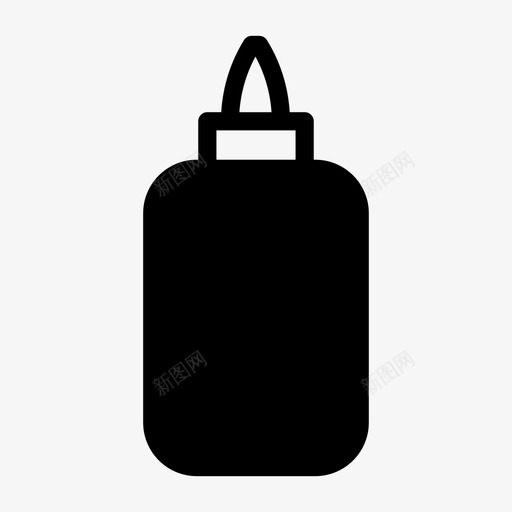 胶瓶容器文具图标svg_新图网 https://ixintu.com 容器 文具 粘条 胶瓶