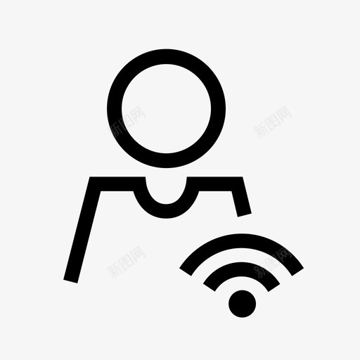 远程办公员工自由职业者图标svg_新图网 https://ixintu.com 个人wifi 分包商 员工 自由职业者 远程 远程办公