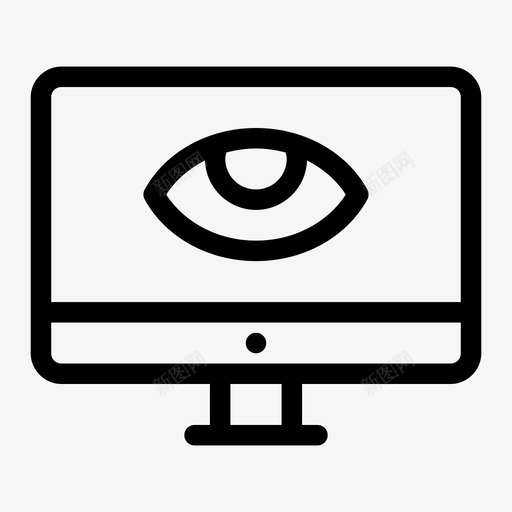 眼睛监视器计算机屏幕监视器dekstop图标svg_新图网 https://ixintu.com pc监视器 屏幕警告 智能电视 监视器dekstop 监视器屏幕 眼睛监视器 计算机屏幕