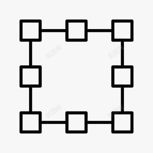 贝塞尔曲线笔形状图标svg_新图网 https://ixintu.com 向量节点 工具 形状 笔 贝塞尔曲线