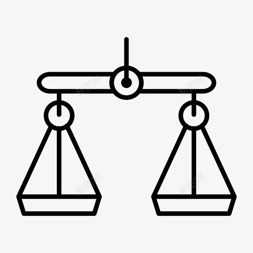 平衡金融正义图标svg_新图网 https://ixintu.com 商业和金融 平衡 正义 法律 规模 金融