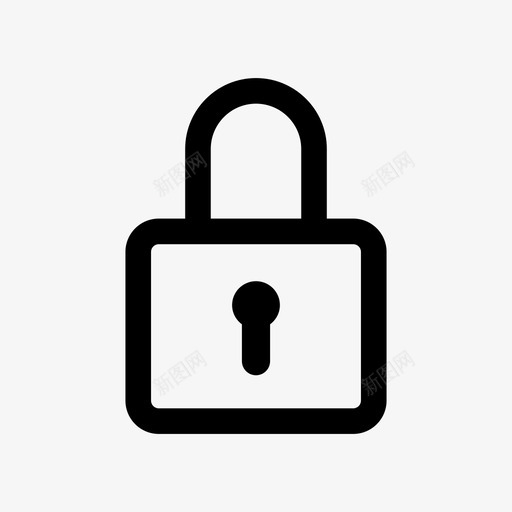 锁入口关闭锁图标svg_新图网 https://ixintu.com 保护 入口 关闭锁 安全 锁