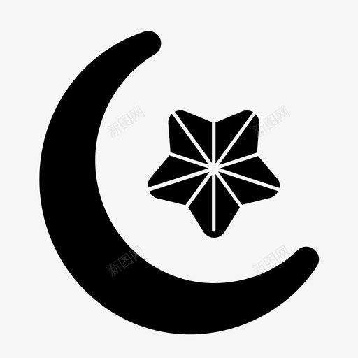 开斋节快乐节节日图标svg_新图网 https://ixintu.com 伊斯兰教 开斋节 快乐节 穆巴拉克 节日